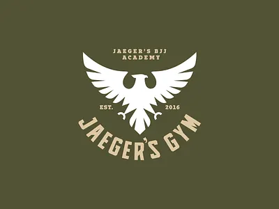 Jaeger's Gym eagle eagle icon eagle logo eagle symbol green hunt icon jaeger logo militar symbol