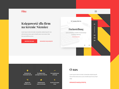 Accounting Website accounting flat germany landing page pattern ui website