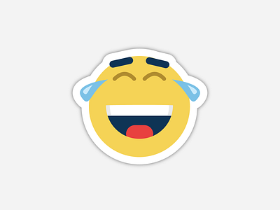 Laughter Sticker illustration sticker
