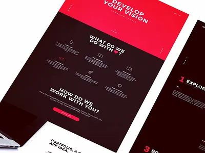 Landing Page - IoT Company design development graphic graphic design logo ui ux webdesign
