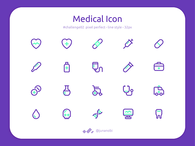 Medical Icon #challenge02 ambulance care dna emergency health heart hospital icon medical medicine nurse pharmacy pulse set sign stethoscope symbol syringe thermometer vector