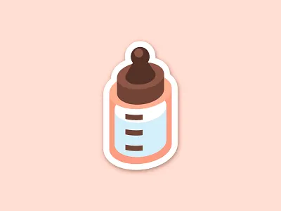 Breastfeed Your Baby Sticker baby breastfeeding feeding bottle isometric lactation milk sticker