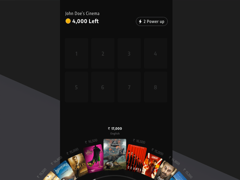 Fandom League app card dailyui design fantasy fantasy game gamification illustration interaction interface movies popular ui ux