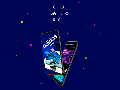 adidas color app concept application colorful interface minimal shop sneakers urban