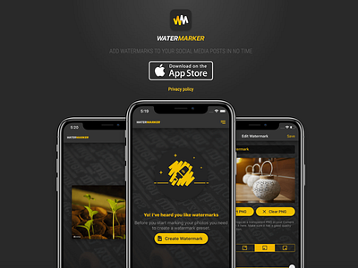 Batch WaterMarker app ios social media watermark