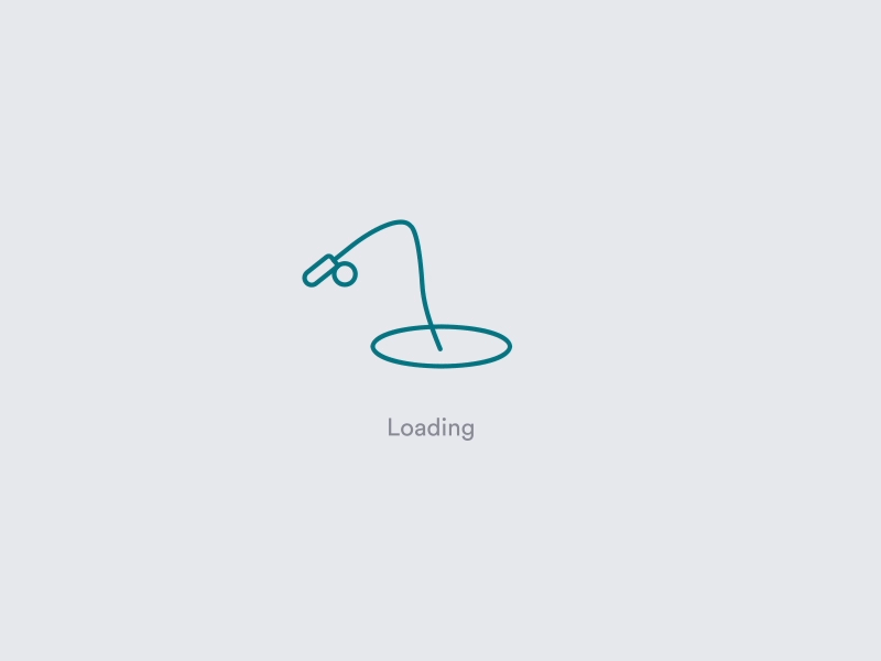 Example of Loading Icon - Fishing App