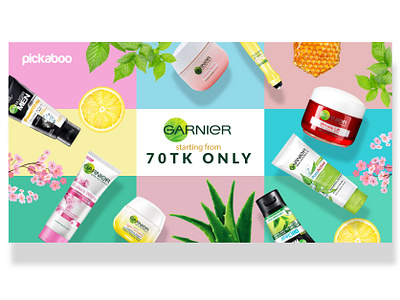 Garnier campaign campaign design facebook post graphic design pickaboo