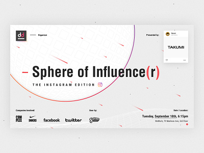 Sphere Of Influence(r) || creative event event event agency flyer flyer design marketing event poster poster design tech event ui design