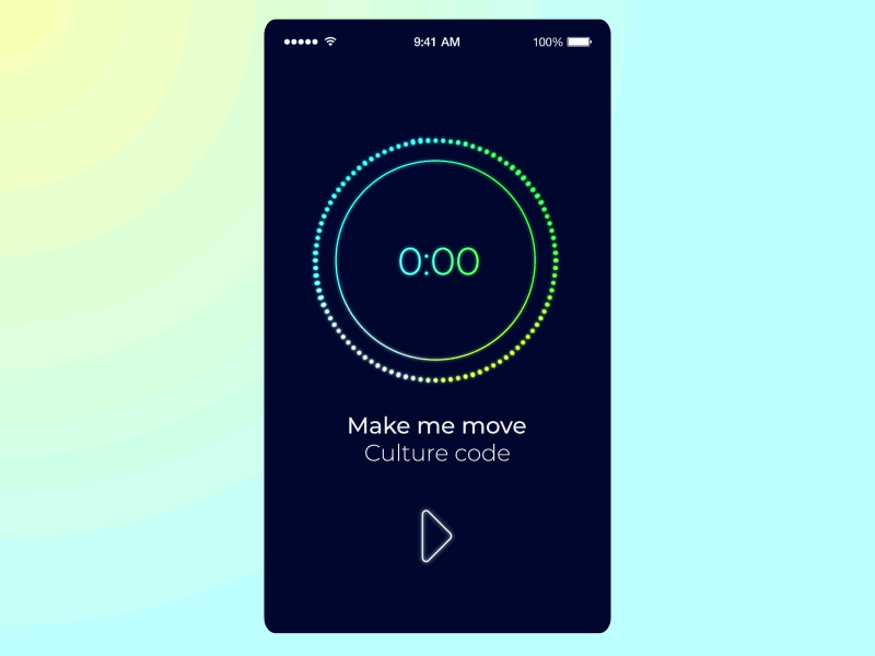 Music Player 009 dailyui gif interaction music