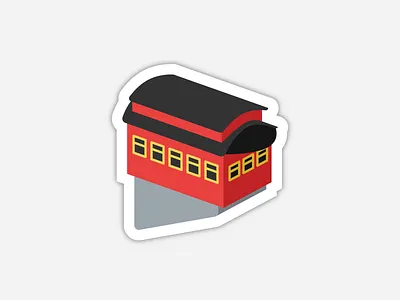 Incline Sticker illustration sticker