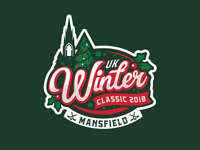 Hockey Tutorial UK Winter Classic 2018 christmas christmas tree classic hockey holly ice hockey logo mansfield sports logo winter winter classic winter sports