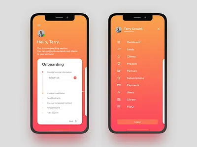 Historian Mobile App UI app client dashboard iphone mobile onboarding profile ui user ux ux design