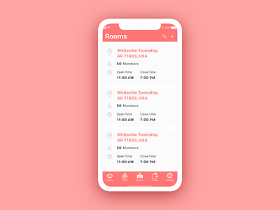 Yoga Rooms adobe xd app concept design fitness app interaction design ios mobile app mobile app design ui user center design user experience design user interface design ux yoga rooms yoga staffs