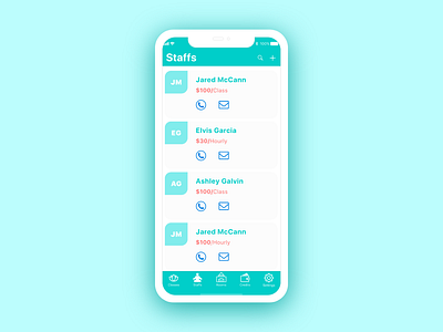 Yoga Staffs adobe xd app concept design fitness app interaction design ios mobile app mobile app design ui user center design user experience design user interface design ux yoga staffs