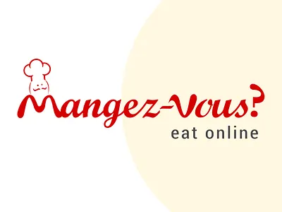 Mangez-Vouz chef chef logo design food food app logo vector