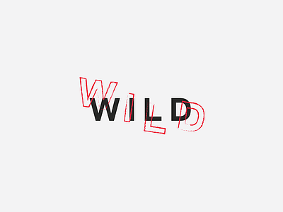 Wild art direction branding contemporary creative direction design digital experimental graphic design logo logo design minimal typography