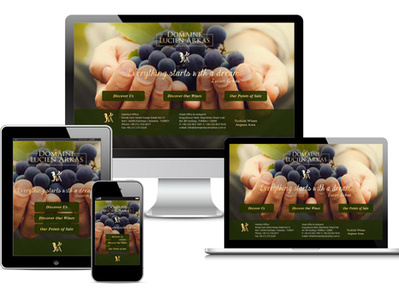 Domaine Lucien Arkas responsive design webdesign