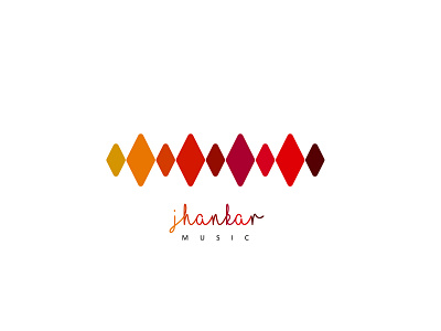 Jhankar Music 01 adobe illustration band design entertainment flat illustration logo music website logo