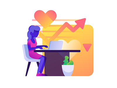 Lobanovskiy Inspired Mark 2 computer art graph heart illustration people plant