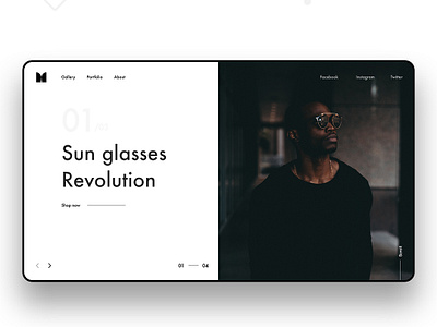 Sunglasses UI daily dailyui design graphic design graphics logo minimal type typography ui uidesign uidesigner ux web website