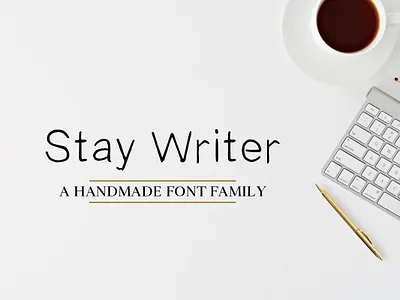 Stay Writer Free Handmade Font Family bold brush calligraphy calligraphy font casual decorative design font hand drawn hand lettering handwriting illustrator inked lettering letters modern opentype otf photoshop stylish