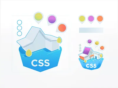 CSS Neighbourhood in Progress badge building coding course css developers door education home house html neighbourhood programming roof selectors sims sketch tech windows wip