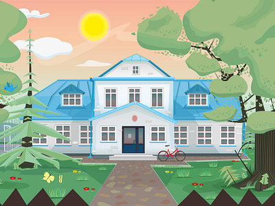 Primary school - Illustration branding design illustration