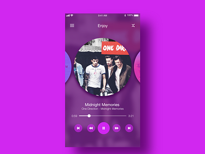 Playlist - Music App UI Challenge adobe xd app design flat illustration mobile mobile app music app music player ui ux vector