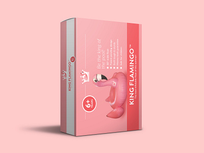 King Flamingo: Packaging advertising box branding graphic design mockup packaging packaging design photography pink pool print print design