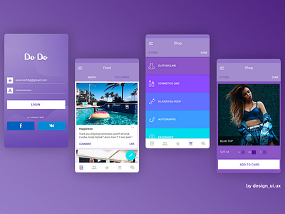 DoDo Account Mobile App app appdesign branding design logo material colors material design ui ux webdesign