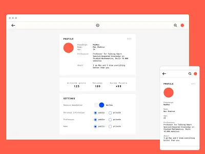 The Grator Profile clean community extension news paper read social social media ui ux