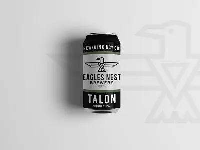 Eagles Nest Beer Can concept branding design icon illustration illustrator lettering logo type typography ui ux vector website