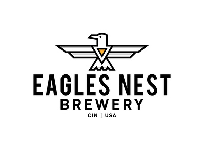 Eagles Nest Brewery logo beer branding brewery craftbeer design icon identity illustration illustrator lettering logo minimal type typography vector