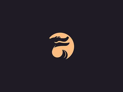 "Crocodile" Logo premade 2018 brand branding clean d design exploration flat graphic icon identity illustration illustrator logo minimal premade type ui vector web