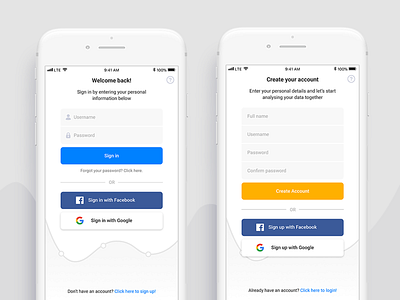 Sign in & Sign up Form andy app form minimalist sign in sign up sign up form ui ui challenge ux