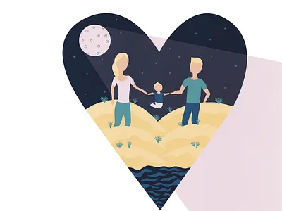 And again a wedding card illustration love wedding card