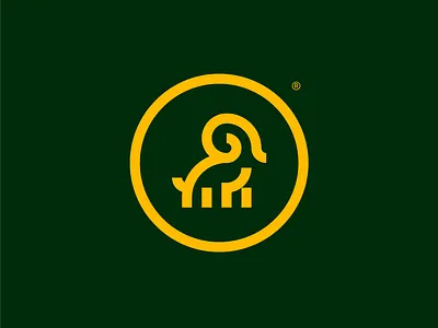 Goat 🐐 animal brand goat isotype logo logotype mark minimal minimalistic simple
