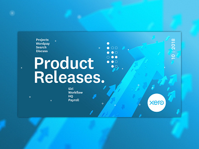 Product Release arrow blue software update xero