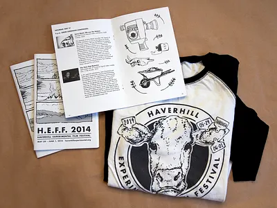 Collateral for H.E.F.F 2014 booklet illustration layout print design program tshirt