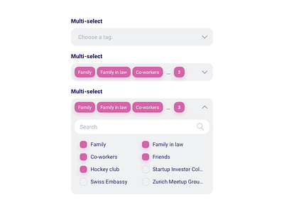 Gabbi.ai Multi-select check box dropdown multiselect search tag ui