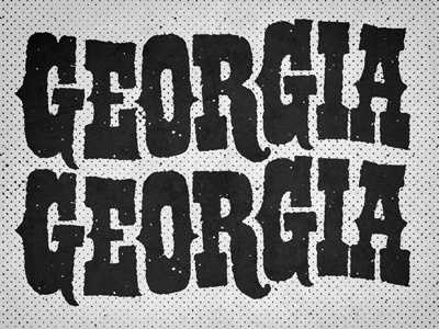 GA design illustration type typography vintage