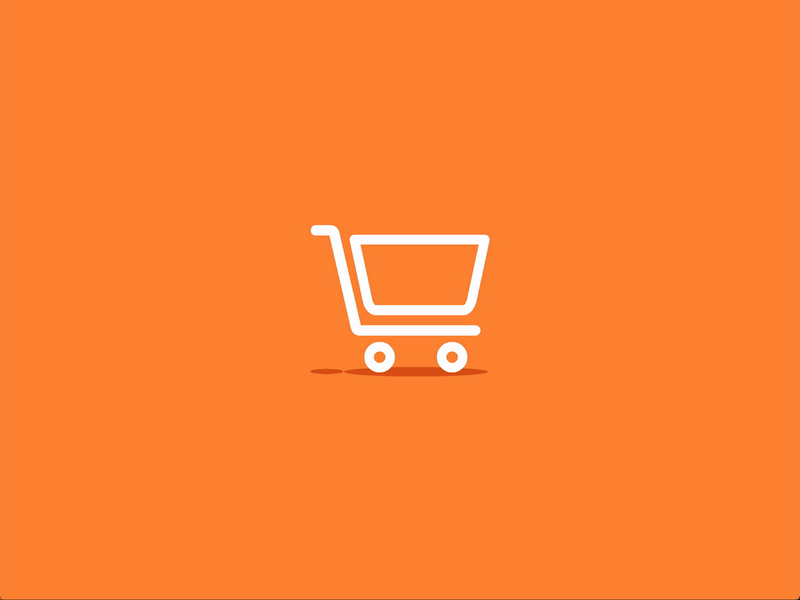 Cart Animation animation gif icon illustration interaction lottie minimal subtle ux