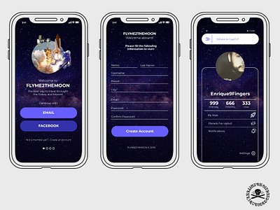 Space Travel App - 2 app design ui ux wireframe design