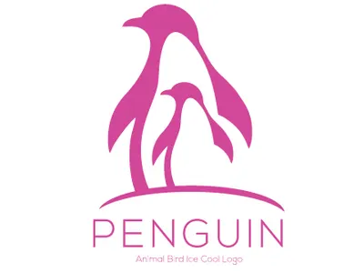 Penguin logo al illustration logo penguin