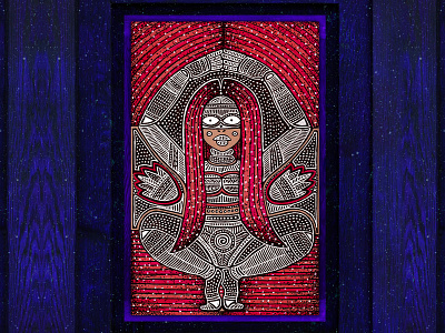 ▼ artist artoftheday devi graphic graphicdesigncentral illustration ink inspiration pirategraphic space thedesigntip tribal woman