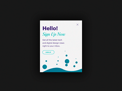 UI Daily, #016 – Pop-Up/Overlay design overlay popup typography ui uidaily