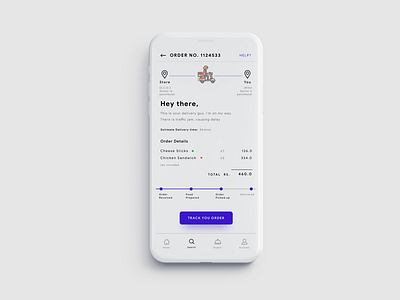Food Delivery Tracking app branding design designer dribbble follow graphic home house illustration illustrator logo minimal sketch type typography ui ux vector web