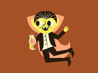 Vampire ai day 11 halloween illustration inktober monsters