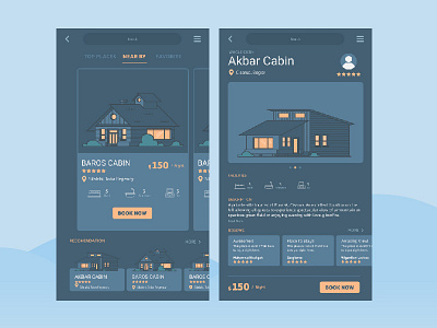 Booking App booking app flat design ui ui ux design