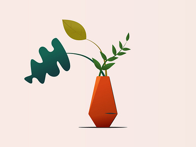 Flower Pot flowers goshka illustration minimal plants simple vector